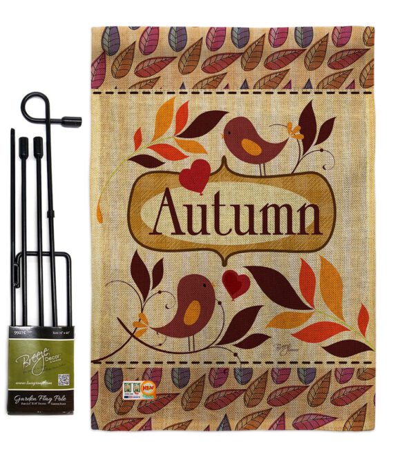 Birds Autumn - Harvest & Autumn Fall Vertical Impressions Decorative Flags HG113003 Made In USA - Image 9
