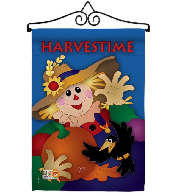 Harvestime Garden Flag - Harvest & Autumn Fall Vertical Applique Decorative Flags HG113031 Imported - Image 3