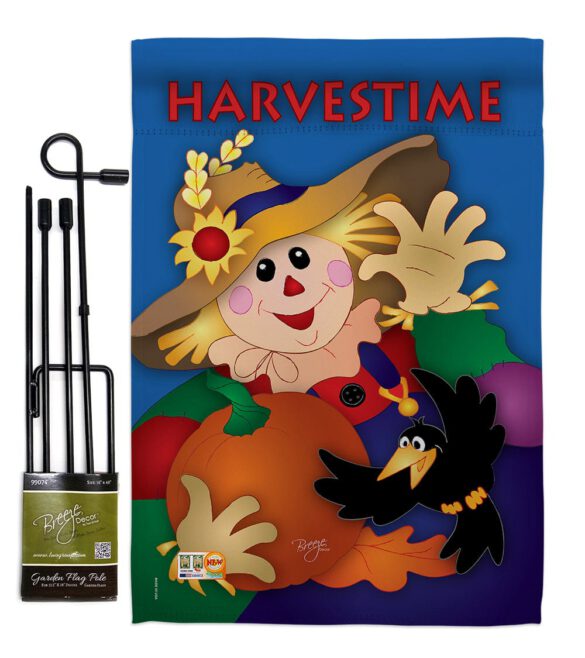 Harvestime Garden Flag - Harvest & Autumn Fall Vertical Applique Decorative Flags HG113031 Imported - Image 2