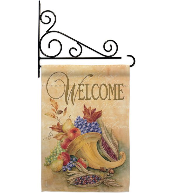 Autumn Cornucopia - Harvest & Autumn Fall Vertical Impressions Decorative Flags HG113042 Made In USA - Image 12