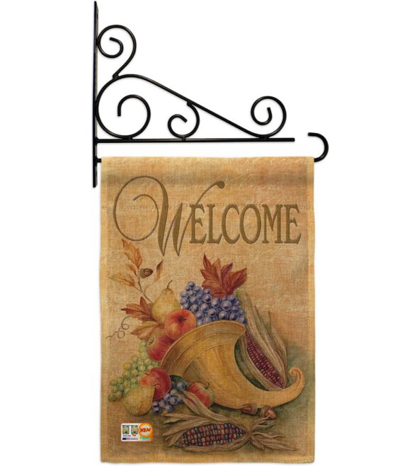 Autumn Cornucopia - Harvest & Autumn Fall Vertical Impressions Decorative Flags HG113042 Made In USA - Image 13
