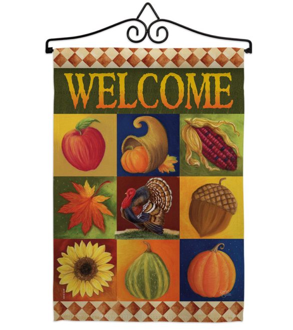 Autumn Collage - Harvest & Autumn Fall Vertical Impressions Decorative Flags HG113046 Made In USA - Image 8