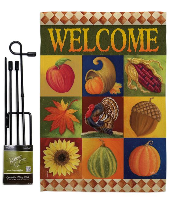 Autumn Collage - Harvest & Autumn Fall Vertical Impressions Decorative Flags HG113046 Made In USA - Image 5