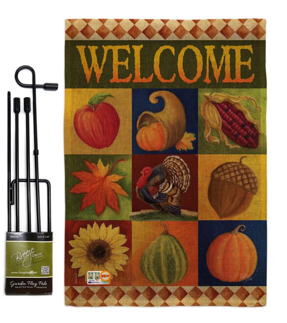 Autumn Collage - Harvest & Autumn Fall Vertical Impressions Decorative Flags HG113046 Made In USA - Image 10