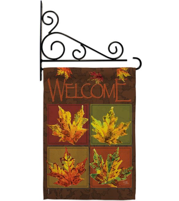 Fall Leaves Collage - Harvest & Autumn Fall Vertical Impressions Decorative Flags HG113048 Made In USA - Image 11