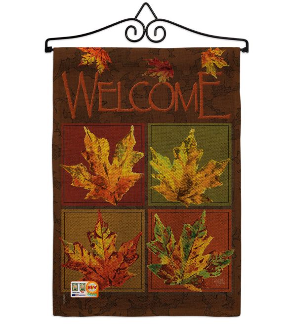 Fall Leaves Collage - Harvest & Autumn Fall Vertical Impressions Decorative Flags HG113048 Made In USA - Image 10