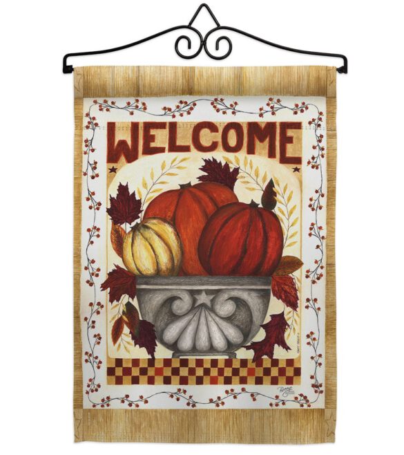 Fall Welcome - Harvest & Autumn Fall Vertical Impressions Decorative Flags HG113067 Made In USA - Image 7