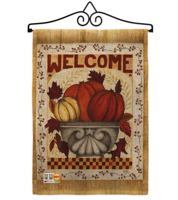 Fall Welcome - Harvest & Autumn Fall Vertical Impressions Decorative Flags HG113067 Made In USA - Image 10