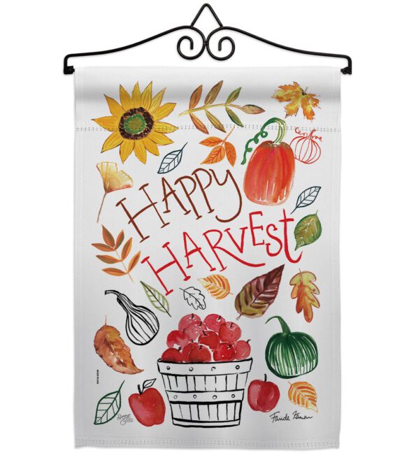 Happy Harvest - Harvest & Autumn Fall Vertical Impressions Decorative Flags HG113073 Made In USA - Image 7