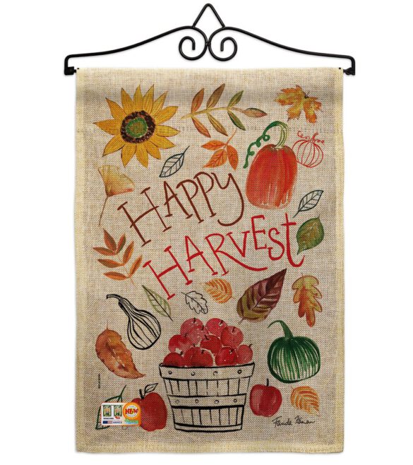 Happy Harvest - Harvest & Autumn Fall Vertical Impressions Decorative Flags HG113073 Made In USA - Image 10