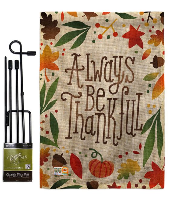 Always Be Thankful - Harvest & Autumn Fall Vertical Impressions Decorative Flags HG113074 Made In USA - Image 10