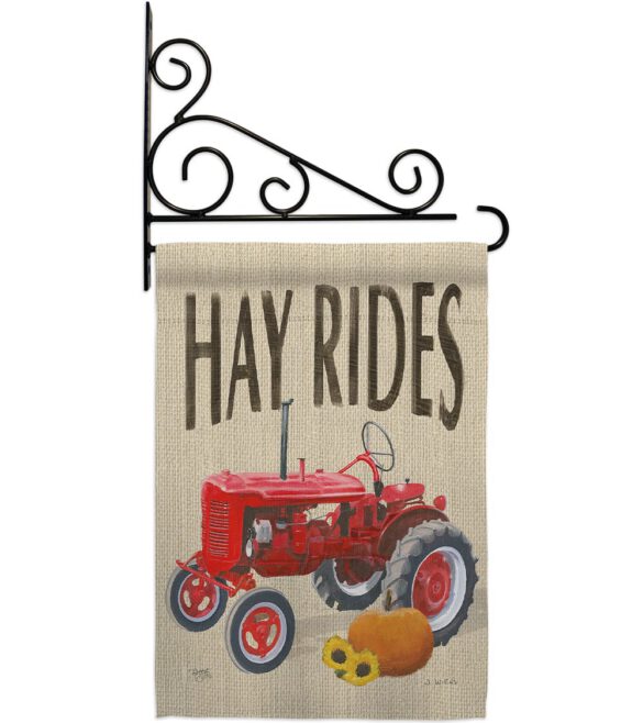 Hay Rides - Harvest & Autumn Fall Vertical Impressions Decorative Flags HG113075 Made In USA - Image 11