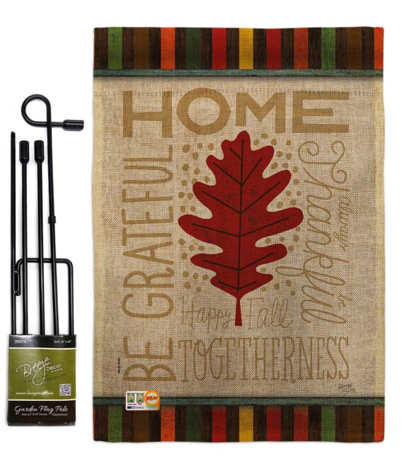 Home Be Grateful - Harvest & Autumn Fall Vertical Impressions Decorative Flags HG113079 Made In USA - Image 9