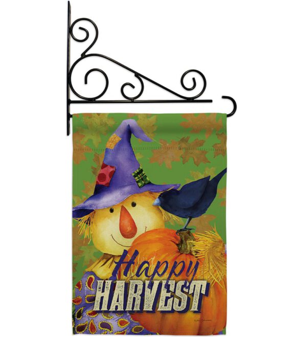 Happy Harvest Scarecrow - Harvest & Autumn Fall Vertical Impressions Decorative Flags HG113080 Made In USA - Image 11