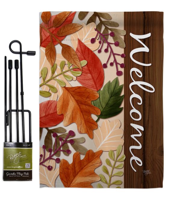 Autumn Leaves - Harvest & Autumn Fall Vertical Impressions Decorative Flags HG113082 Made In USA - Image 5