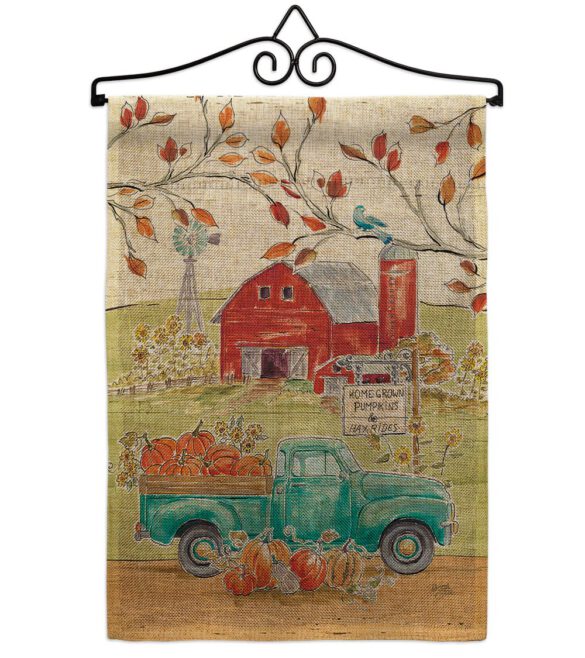 Home Grow Farm - Harvest & Autumn Fall Vertical Impressions Decorative Flags HG113092 Made In USA - Image 13