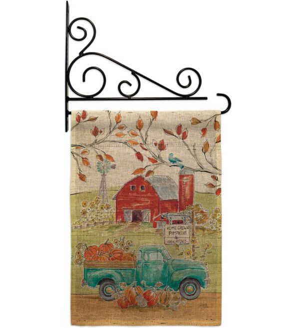 Home Grow Farm - Harvest & Autumn Fall Vertical Impressions Decorative Flags HG113092 Made In USA - Image 14