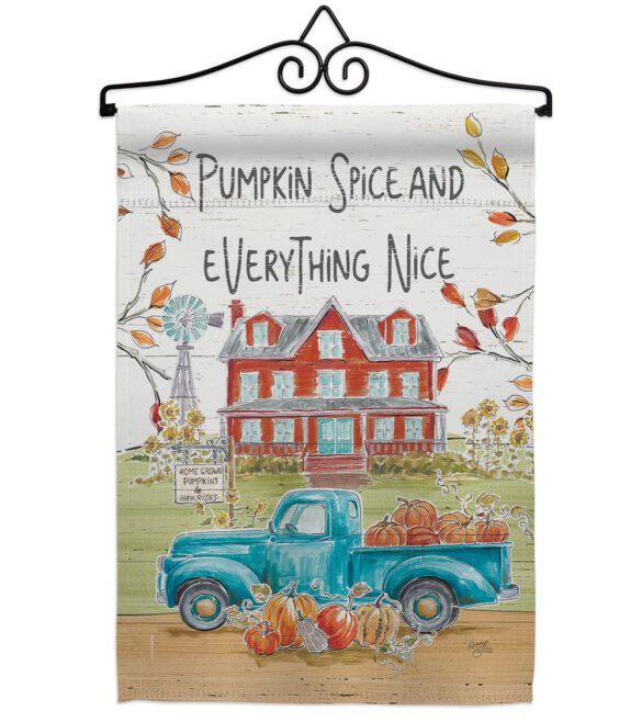 Fall Markets - Harvest & Autumn Fall Vertical Impressions Decorative Flags HG113093 Made In USA - Image 7