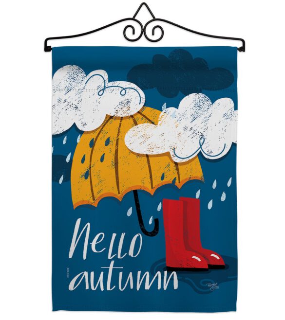 Hello Autumn - Harvest & Autumn Fall Vertical Impressions Decorative Flags HG113094 Made In USA - Image 7