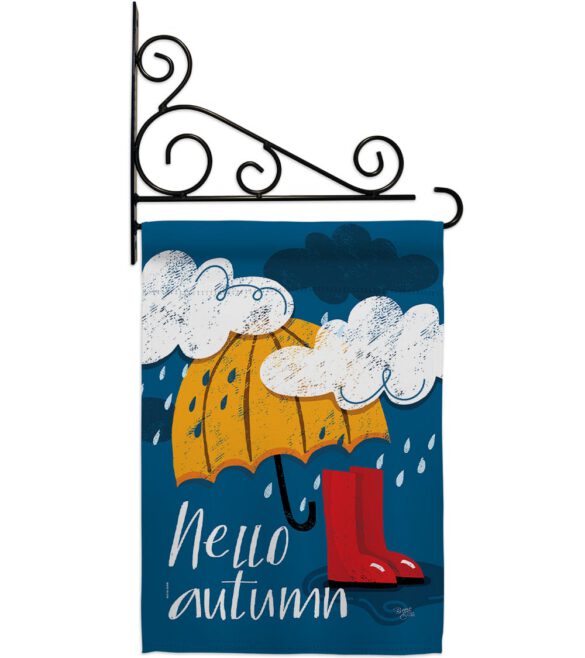 Hello Autumn - Harvest & Autumn Fall Vertical Impressions Decorative Flags HG113094 Made In USA - Image 8