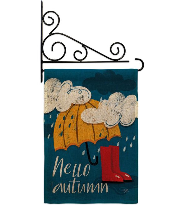Hello Autumn - Harvest & Autumn Fall Vertical Impressions Decorative Flags HG113094 Made In USA - Image 14