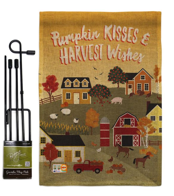 Harvest Village - Harvest & Autumn Fall Vertical Impressions Decorative Flags HG113098 Made In USA - Image 12
