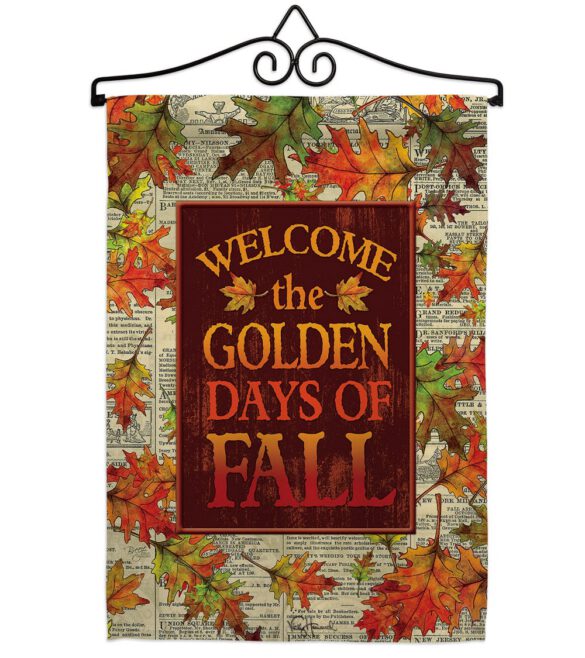 Golden Fall - Harvest & Autumn Fall Vertical Impressions Decorative Flags HG113101 Made In USA - Image 7