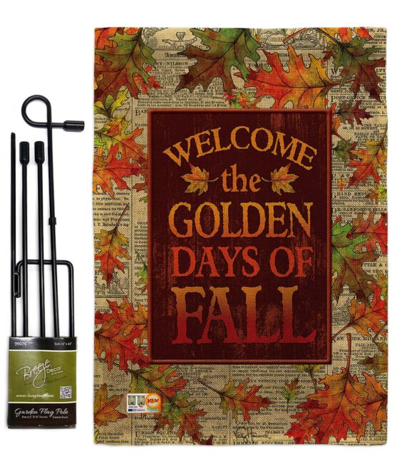 Golden Fall - Harvest & Autumn Fall Vertical Impressions Decorative Flags HG113101 Made In USA - Image 12