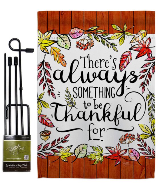 Always Something Thankful - Harvest & Autumn Fall Vertical Impressions Decorative Flags HG113112 Made In USA - Image 5