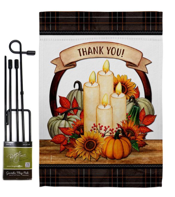Autumn Candles - Harvest & Autumn Fall Vertical Impressions Decorative Flags HG113114 Made In USA - Image 5