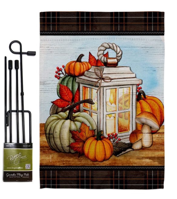 Fall Lantern - Harvest & Autumn Fall Vertical Impressions Decorative Flags HG113115 Made In USA - Image 4