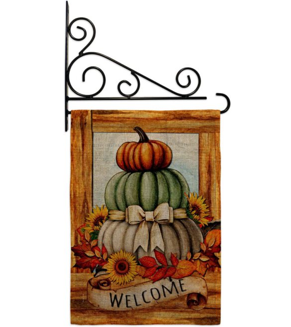 Fall Pumpkin Trio - Harvest & Autumn Fall Vertical Impressions Decorative Flags HG113116 Made In USA - Image 20