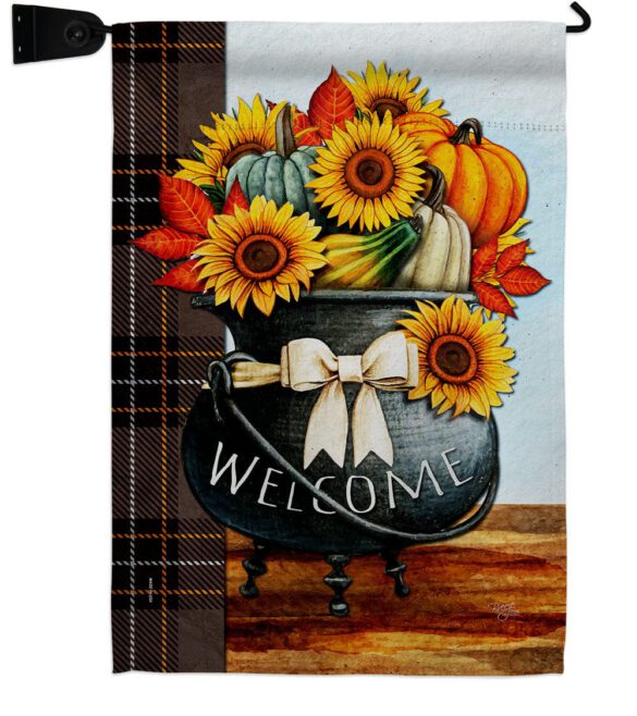 Autumn Fresh Pot - Harvest & Autumn Fall Vertical Impressions Decorative Flags HG113118 Made In USA - Image 10
