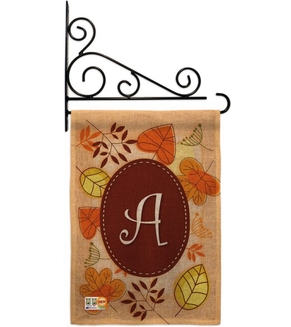 Autumn A Initial - Harvest & Autumn Fall Vertical Impressions Decorative Flags HG130027 Made In USA - Image 13