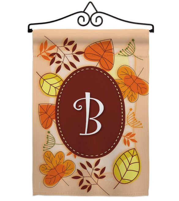 Autumn B Initial - Harvest & Autumn Fall Vertical Impressions Decorative Flags HG130028 Made In USA - Image 8