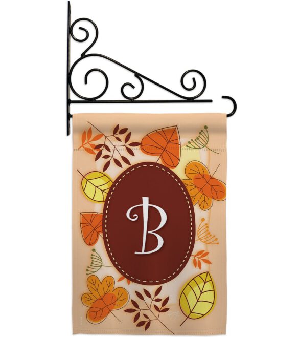Autumn B Initial - Harvest & Autumn Fall Vertical Impressions Decorative Flags HG130028 Made In USA - Image 12