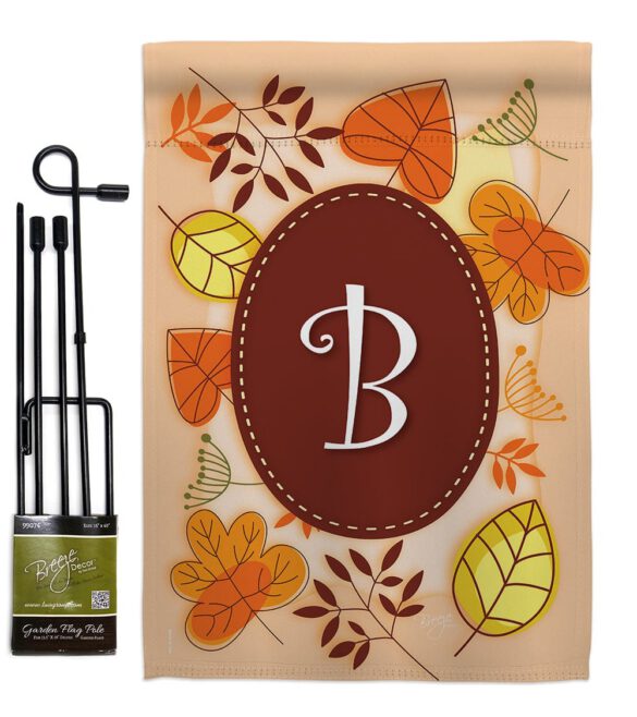 Autumn B Initial - Harvest & Autumn Fall Vertical Impressions Decorative Flags HG130028 Made In USA - Image 5