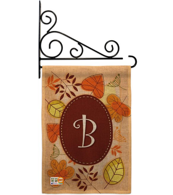 Autumn B Initial - Harvest & Autumn Fall Vertical Impressions Decorative Flags HG130028 Made In USA - Image 13