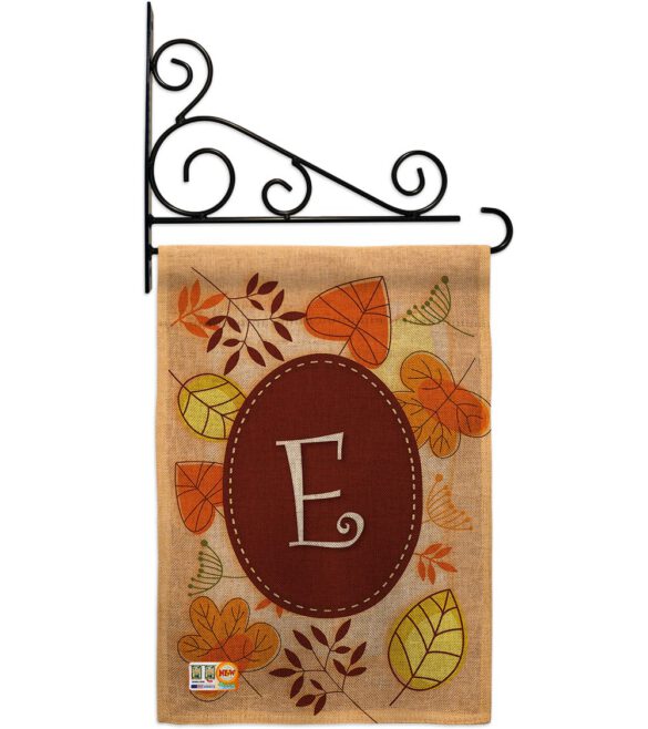 Autumn E Initial - Harvest & Autumn Fall Vertical Impressions Decorative Flags HG130031 Made In USA - Image 13