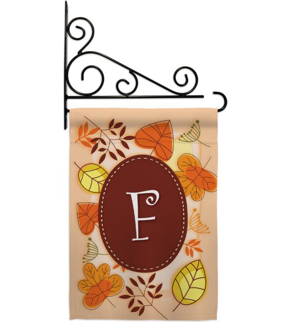 Autumn F Initial - Harvest & Autumn Fall Vertical Impressions Decorative Flags HG130032 Made In USA - Image 12