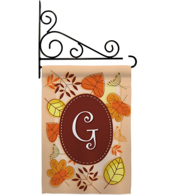 Autumn G Initial - Harvest & Autumn Fall Vertical Impressions Decorative Flags HG130033 Made In USA - Image 12