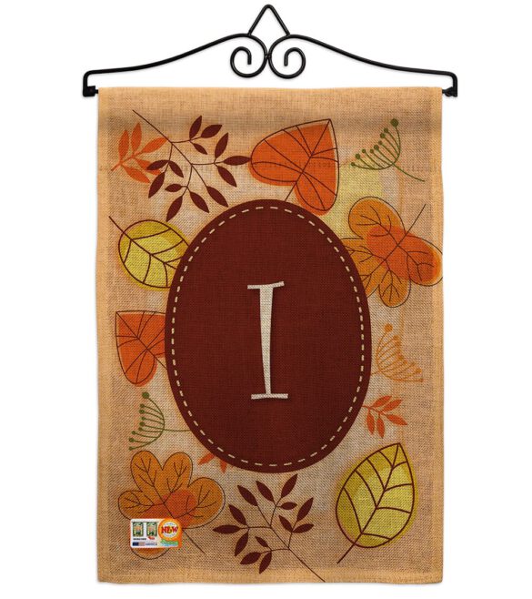 Autumn I Initial - Harvest & Autumn Fall Vertical Impressions Decorative Flags HG130035 Made In USA - Image 11