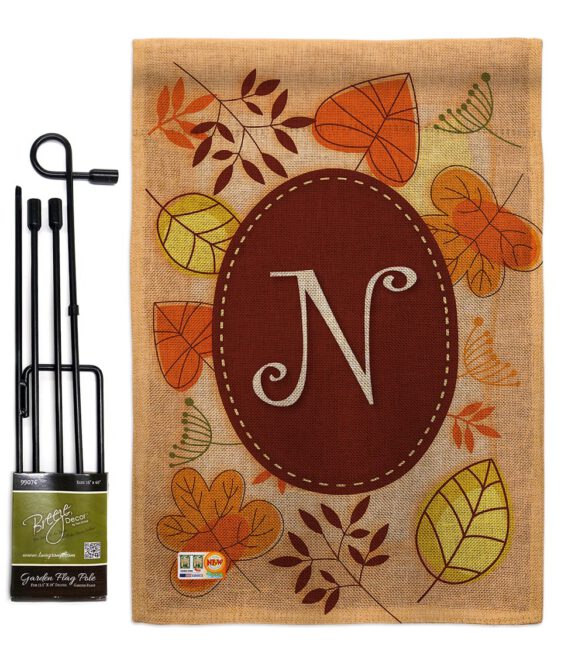 Autumn N Initial - Harvest & Autumn Fall Vertical Impressions Decorative Flags HG130040 Made In USA - Image 10