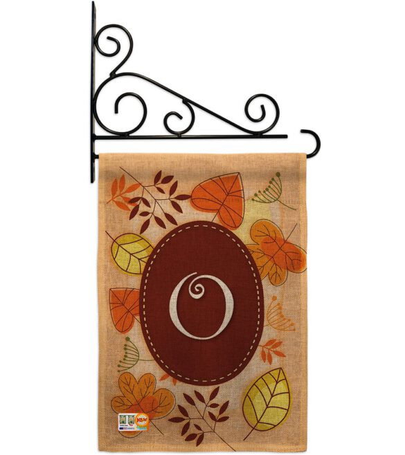 Autumn O Initial - Harvest & Autumn Fall Vertical Impressions Decorative Flags HG130041 Made In USA - Image 13