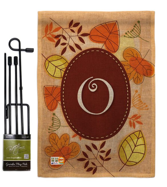 Autumn O Initial - Harvest & Autumn Fall Vertical Impressions Decorative Flags HG130041 Made In USA - Image 10