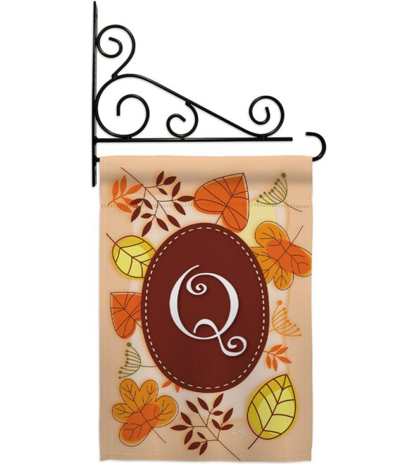 Autumn Q Initial - Harvest & Autumn Fall Vertical Impressions Decorative Flags HG130043 Made In USA - Image 12