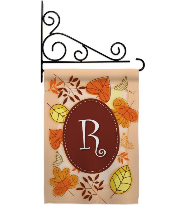 Autumn R Initial - Harvest & Autumn Fall Vertical Impressions Decorative Flags HG130044 Made In USA - Image 12