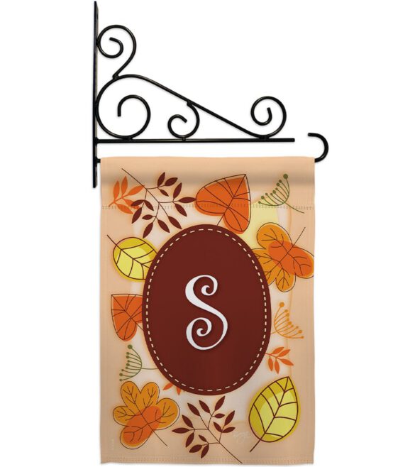 Autumn S Initial - Harvest & Autumn Fall Vertical Impressions Decorative Flags HG130045 Made In USA - Image 12