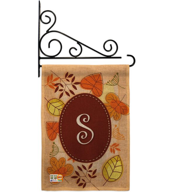 Autumn S Initial - Harvest & Autumn Fall Vertical Impressions Decorative Flags HG130045 Made In USA - Image 13