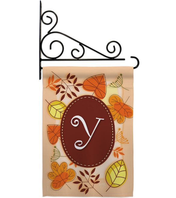 Autumn Y Initial - Harvest & Autumn Fall Vertical Impressions Decorative Flags HG130051 Made In USA - Image 12